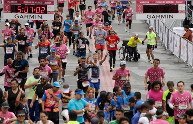 XL Mexico City Marathon Telcel 2023 Runners in the XL Telcel 2023 Mexico City Marathon, which started at the Estadio Olimpico Universitario 68 and ended in the Zocalo of the capital. Mexico City Mexico City Mexico  Copyright: xGerardoxVieyrax originalFilename:0302331115st.jpg
