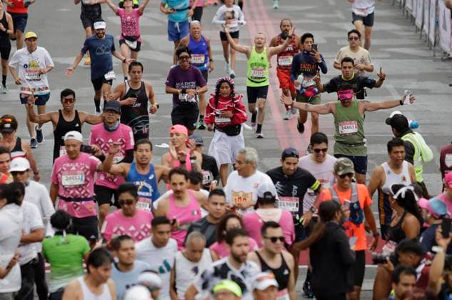 XL Mexico City Marathon Telcel 2023 Runners in the XL Telcel 2023 Mexico City Marathon, which started at the Estadio Olimpico Universitario 68 and ended in the Zocalo of the capital. Mexico City Mexico City Mexico  Copyright: xGerardoxVieyrax originalFilename:0302331219st.jpg