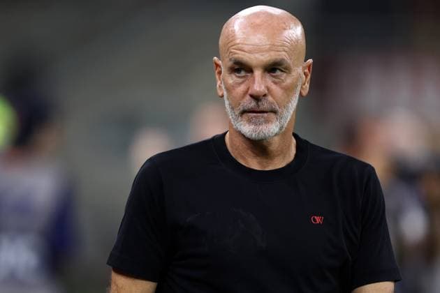 Ac Milan vs Torino Fc Stefano Pioli, head coach of Ac Milan, looks on during the Serie A football match beetween Ac Milan and Torino Fc at Stadio Giuseppe Meazza on August 26, 2023 in Milano, Italy .. Milano Stadio Giuseppe Meazza Italy Copyright: xMarcoxCanonierox