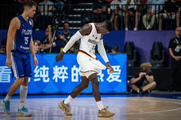 Basketball Okinawa 29 08 2023 FIBA Basketball World Cup 2023 World Cup Men Germany GER Finland FIN Dennis Schröder Schroeder Germany, No 17 Schröder Schroder