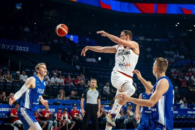 Basketball Okinawa 29 08 2023 FIBA Basketball World Cup 2023 World Cup Men Germany GER Finland FIN Johannes Voigtmann Germany, No 07
