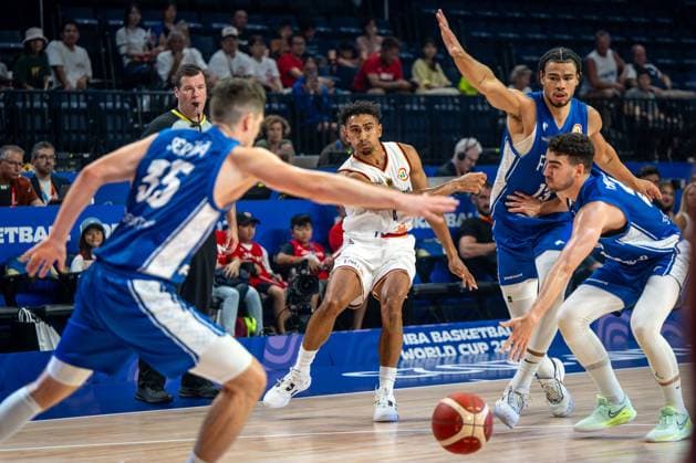 Basketball Okinawa 29 08 2023 FIBA Basketball World Cup 2023 World Cup Men Germany GER Finland FIN Maodo Lo Germany, No 04