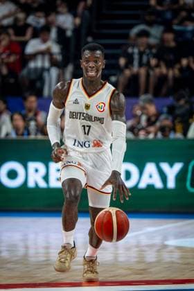 Basketball Okinawa 29 08 2023 FIBA Basketball World Cup 2023 World Cup Men Germany GER Finland FIN Dennis Schröder Schroeder Germany, No 17 Schröder Schroder