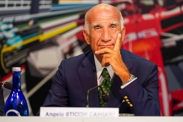 Sport Bilder des Tages Formula 1 Pirelli Gran Premio d Italia Angelo Sticchi Damiani, president of ACI Italia, during the presentation press conference, PK, Pressekonferenz Formula 1 Pirelli Gran Premio d Italia 2023 on August 29th, 2023 in Monza, Italy. Monza Italy  Copyright: xAlessioxMorgesex originalFilename:morgese-formula1230829_npOQA.jpg