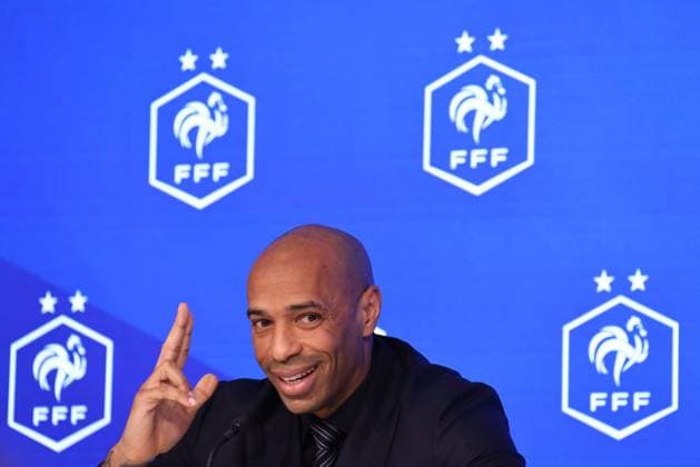 Sport Bilder des Tages PHOTOPQR LE PARISIEN Fred Dugit ; Paris ; 29 08 2023 ; Conférence de presse de présentation de Thierry Henry au siège de la FFF. Thierry Henry a été nommé à la tête des Espoirs et de l équipe de France olympique. LP Fred Dugit - Paris, France, august 29th 2023. Thierry Henry at the headquarters of the FFF. Thierry Henry has been appointed head of the Espoirs and the French Olympic team. *** Local Caption *** Conférence de presse de Thierry Henry Paris 75 France  Copyright: xPHOTOPQR LExPARISIEN MAXPPPxFredxDugitx 20230829LPA3697 20230829LPA3697