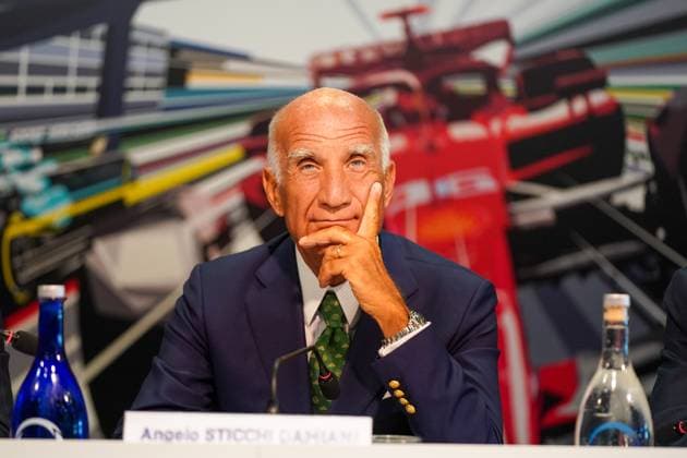 Angelo Sticchi Damiani, president of ACI Italia, during the presentation press conference, PK, Pressekonferenz Formula 1 Pirelli Gran Premio d Italia 2023 on August 29th, 2023 in Monza, Italy. during 2023 GP Formula 1 Pirelli Grand Prix, Gran premio d Italia - Press Conference, Formula 1 Championship in Monza, Italy, August 29 2023 Copyright: xLucaxRossini IPAxSportx xipa-agex xx 0 IPA_IPA39929331