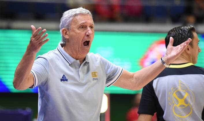SERBIA vs SOUTH SUDAN SVETISLAV PESIC, coach of basketball players of Serbia at the FIBA World Cup match against South Sudan, at Araneta Coliseum. Manila, 30.08.2023. photo: Nebojsa Parausic MN press photo BASKETBALL, FIBA, WORLD CUP, SERBIA, SOUTH SUDAN Manila Araneta Coliseum Philippines Copyright: xNebojsaxParausicx xMNxPressx