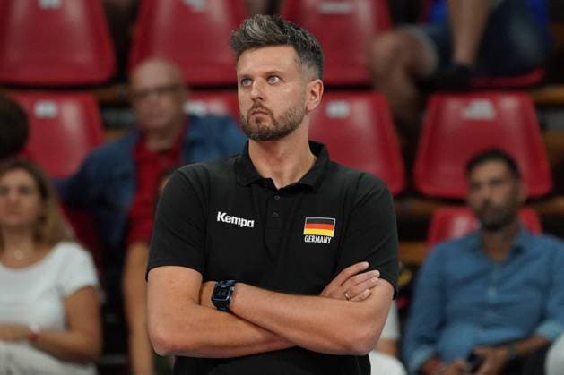 International volleyball match - CEV EuroVolley 2023 - Men - Germany vs Estonia winiarski michal (head coach germany) during CEV EuroVolley 2023 - Men - Germany vs Estonia, International volleyball match in Perugia, Italy, August 30 2023 Perugia Italy  Copyright: xIPAxSport ABACAx BRIPASport20230830_243 IPAxSport ABACAx BRIPASport20230830_243