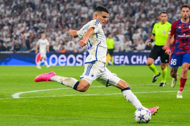 FC Copenhagen v Rakow Czestochowa, UEFA Champions League qualification football, Copenhagen, Denmark Copenhagen, Denmark. 30th, August 2023. Mohamed Elyounoussi (10) of FC Copenhagen seen during the UEFA Champions League qualification match between FC Copenhagen and Rakow Czestochowa at Parken in Copenhagen. Copenhagen Denmark  Copyright: xGonzalesxPhoto TobiasxJorgensenx