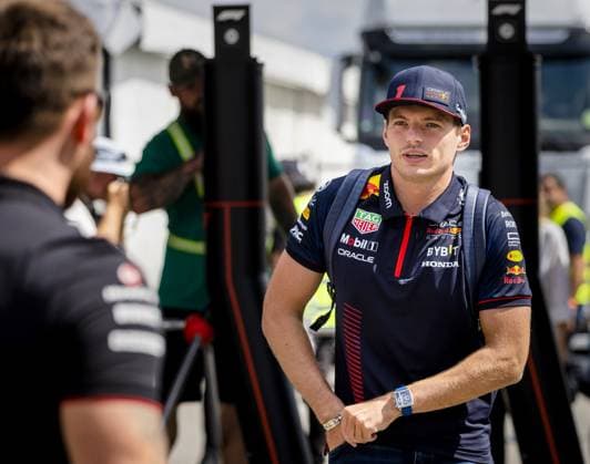 MONZA - Max Verstappen (Red Bull Racing) arrives for the media day at the Autodromo Nazionale Monza circuit in the run-up to the Italian Grand Prix. ANP SEM VAN DER WAL Previews 2023 2024 xVIxANPxSportx xxANPxIVx 476817796 originalFilename: 476817796.jpg