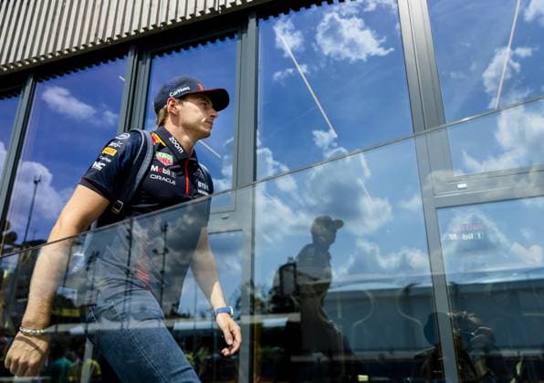 MONZA - Max Verstappen (Red Bull Racing) arrives for the media day at the Autodromo Nazionale Monza circuit in the run-up to the Italian Grand Prix. ANP SEM VAN DER WAL Previews 2023 2024 xVIxANPxSportx xxANPxIVx 476818779 originalFilename: 476818779.jpg