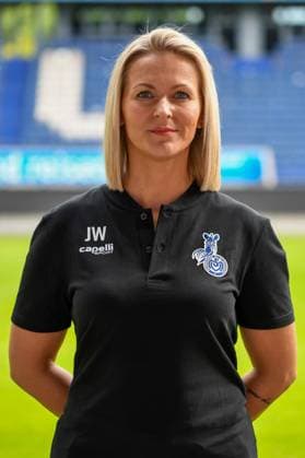 Physiotherapist Julia Warzecha MSV Duisburg Women GER, Football, MSV Duisburg Women Team Presentation Season 2023 24, 28 08 2023 DFL DFB REGULATES PROHIBIT ANY USE OF PHOTOGRAPHS AS IMAGE SEQUENCES AND OR QUASI VIDEO GER, Football, MSV Duisburg Women Team Presentation Season 2023 24, 28 08 2023 Duisburg Copyright: xEibner-Pressefoto ThomasxThienelx EP_TTL