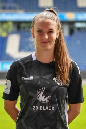 Goalkeeper Ena Mahmutovic MSV Duisburg Women GER, Soccer, MSV Duisburg Women Team Presentation Season 2023 24, 28 08 2023 DFL DFB REGULATES PROHIBIT ANY USE OF PHOTOGRAPHS AS IMAGE SEQUENCES AND OR QUASI VIDEO GER, Soccer, MSV Duisburg Women Team Presentation Season 2023 24, 28 08 2023 Duisburg Copyright: xEibner-Pressefoto ThomasxThienelx EP_TTL