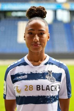 Vanessa Fuerst MSV Duisburg women GER, Football, MSV Duisburg women team presentation season 2023 24, 28 08 2023 DFL DFB REGULATES PROHIBIT ANY USE OF PHOTOGRAPHS AS IMAGE SEQUENCES AND OR QUASI VIDEO GER, Football, MSV Duisburg women team presentation season 2023 24, 28 08 2023 Duisburg Copyright: xEibner-Pressefoto ThomasxThienelx EP_TTL