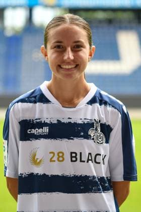 Samantha Jerabek MSV Duisburg women GER, Football, MSV Duisburg women team presentation season 2023 24, 28 08 2023 DFL DFB REGULATES PROHIBIT ANY USE OF PHOTOGRAPHS AS IMAGE SEQUENCES AND OR QUASI VIDEO GER, Football, MSV Duisburg women team presentation season 2023 24, 28 08 2023 Duisburg Copyright: xEibner-Pressefoto ThomasxThienelx EP_TTL