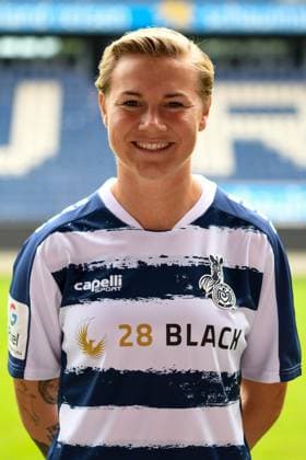 Sarah Freutel MSV Duisburg Women GER, Football, MSV Duisburg Women Team Presentation Season 2023 24, 28 08 2023 DFL DFB REGULATES PROHIBIT ANY USE OF PHOTOGRAPHS AS IMAGE SEQUENCES AND OR QUASI VIDEO GER, Football, MSV Duisburg Women Team Presentation Season 2023 24, 28 08 2023 Duisburg Copyright: xEibner-Pressefoto ThomasxThienelx EP_TTL