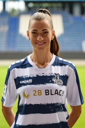 Jelena Prvulovic MSV Duisburg women GER, Football, MSV Duisburg women team presentation season 2023 24, 28 08 2023 DFL DFB REGULATES PROHIBIT ANY USE OF PHOTOGRAPHS AS IMAGE SEQUENCES AND OR QUASI VIDEO GER, Football, MSV Duisburg women team presentation season 2023 24, 28 08 2023 Duisburg Copyright: xEibner-Pressefoto ThomasxThienelx EP_TTL