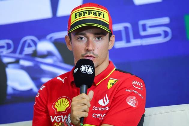 LECLERC Charles (mco), Scuderia Ferrari SF-23, portrait during the 2023 Formula 1 Pirelli Grand Premio d™Italia Grand Prix, 14th round of the 2023 Formula One World Championship, WM, Weltmeisterschaft from September 1 to 3, 2023 on the Autodromo Nazionale di Monza, in Monza, Italy - F1 - ITALIAN GRAND PRIX 2023 DPPI Panoramic  00123032_EAR35001