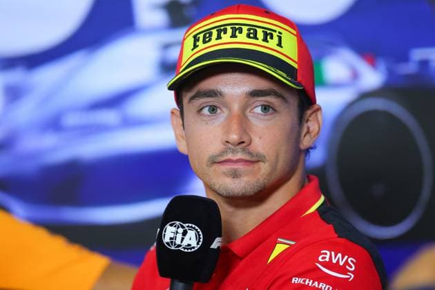 LECLERC Charles (mco), Scuderia Ferrari SF-23, portrait during the 2023 Formula 1 Pirelli Grand Premio d™Italia Grand Prix, 14th round of the 2023 Formula One World Championship, WM, Weltmeisterschaft from September 1 to 3, 2023 on the Autodromo Nazionale di Monza, in Monza, Italy - F1 - ITALIAN GRAND PRIX 2023 DPPI Panoramic  00123032_EAR35133