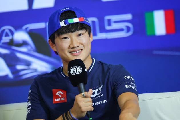 TSUNODA Yuki (jap), Scuderia AlphaTauri AT04, portrait during the 2023 Formula 1 Pirelli Grand Premio d™Italia Grand Prix, 14th round of the 2023 Formula One World Championship, WM, Weltmeisterschaft from September 1 to 3, 2023 on the Autodromo Nazionale di Monza, in Monza, Italy - F1 - ITALIAN GRAND PRIX 2023 DPPI Panoramic  00123032_EAR35832
