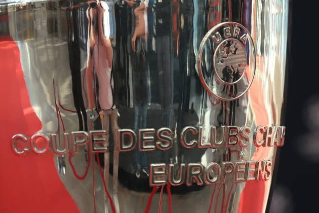 MONTE CARLO, MONACO. The UEFA Champions League Trophy on Display on the Red carpet prior to the UEFA European Club Football Season Kick Off - Monaco. Picture date: 31st August 2023. Picture credit should read: Jonathan Moscrop Sportimage EDITORIAL USE ONLY. No use with unauthorised audio, video, data, fixture lists, club league logos or live services. Online in-match use limited to 120 images, no video emulation. No use in betting, games or single club league player publications. SPI-2544-0005