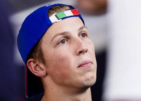MONZA - Liam Lawson (AlphaTauri) speaks to the press at the Autodromo Nazionale Monza circuit in the run-up to the Italian Grand Prix. ANP SEM VAN DER WAL Previews 2023 2024 xVIxANPxSportx xxANPxIVx 476830777 originalFilename: 476830777.jpg