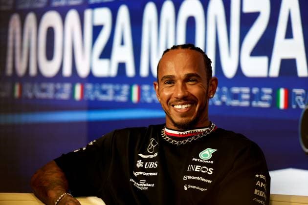 44 Lewis Hamilton GBR, Mercedes AMG Petronas F1 Team , F1 Grand Prix of Italy at Autodromo Nazionale Monza on August 31, 2023 in Monza, Italy Photo by HOCH ZWEI Monza Italy