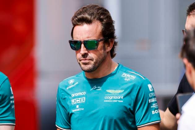 ALONSO Fernando (spa), Aston Martin F1 Team AMR23, portrait during the 2023 Formula 1 Pirelli Grand Premio d™Italia Grand Prix, 14th round of the 2023 Formula One World Championship, WM, Weltmeisterschaft from September 1 to 3, 2023 on the Autodromo Nazionale di Monza, in Monza, Italy - F1 - ITALIAN GRAND PRIX 2023 DPPI Panoramic  00123032__R5_6063