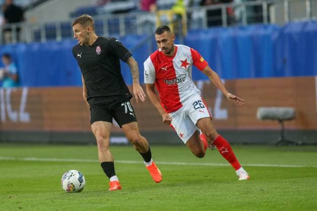Fußball, EL Quali, Sorja Luhansk - Slavia Prag 2023.08.31 Lublin Pilka nozna Liga Europy UEFA sezon 2023 2024 Zoria Lugansk - Slavia Praga N z Foto Wojciech Szubartowski PressFocus 2023.08.31 Lublin Football UEFA Europa League season 2023 2024 Zorya Luhansk - Slavia Prague Credit: Wojciech Szubartowski PressFocus NEWSPIX.PL --- Newspix.pl  20230831PF_WS004