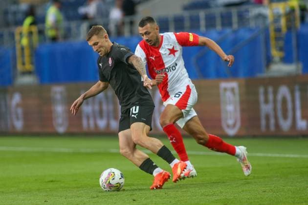 Fußball, EL Quali, Sorja Luhansk - Slavia Prag 2023.08.31 Lublin Pilka nozna Liga Europy UEFA sezon 2023 2024 Zoria Lugansk - Slavia Praga N z Foto Wojciech Szubartowski PressFocus 2023.08.31 Lublin Football UEFA Europa League season 2023 2024 Zorya Luhansk - Slavia Prague Credit: Wojciech Szubartowski PressFocus NEWSPIX.PL --- Newspix.pl  20230831PF_WS005