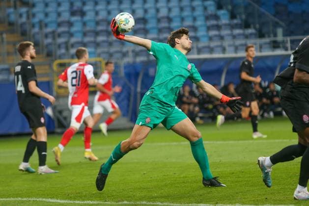 Fußball, EL Quali, Sorja Luhansk - Slavia Prag 2023.08.31 Lublin Pilka nozna Liga Europy UEFA sezon 2023 2024 Zoria Lugansk - Slavia Praga N z Mykyta Turbaievskyi Foto Wojciech Szubartowski PressFocus 2023.08.31 Lublin Football UEFA Europa League season 2023 2024 Zorya Luhansk - Slavia Prague Mykyta Turbaievskyi Credit: Wojciech Szubartowski PressFocus NEWSPIX.PL --- Newspix.pl  20230831PF_WS016