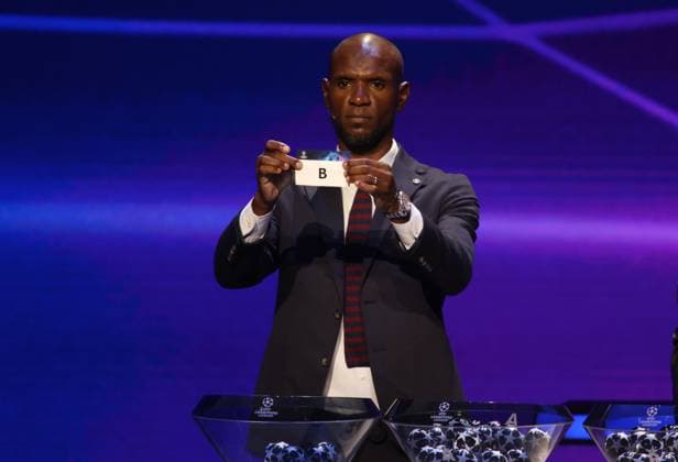 During the Uefa Champions League group draw,former football player Eric Abidal draws group B on 31 August 2023 at Grimaldi Forum, Monaco . Photo Nderim KACELI  Copyright: xNderimxKaceli IPAxSportx xipa-agx xx 0 IPA_IPA39973750