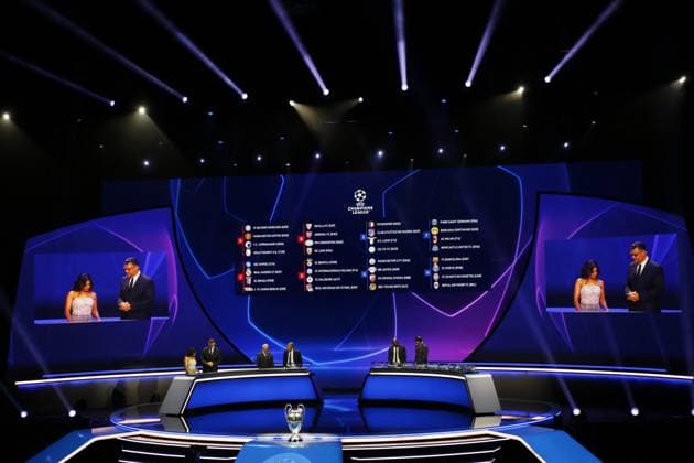 Sport Bilder des Tages Other - EUROPEAN CLUB FOOTBALL KICK OFF CEREMONY during the Uefa Champions League Draw ceremony, on 31 August 2023 at Grimaldi Forum, Monaco . Photo Nderim KACELI Montecarlo Principality of Monaco  Copyright: xIPAxSport ABACAx BRIPASport20230831_356 IPAxSport ABACAx BRIPASport20230831_356