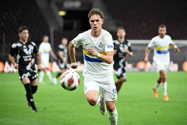 FC Lugano v Royal Union Saint-Gilloise - UEFA Europa League GENEVE, SWITZERLAND - AUGUST 31 : Terho Casper forward of Union St-Gilloise during the UEFA Europa League Play-offs 2nd leg match between FC Lugano and Royal Union Saint-Gilloise on August 31, 2023 in Geneve, Switzerland, 31 08 2023 Geneve Switzerland  Copyright: xVincentxKalutx