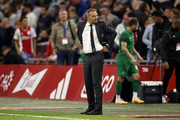 Fußball, EL Quali, Ajax Amsterdam - Ludogorez Rasgrad AMSTERDAM - Ajax coach Maurice Steijn during the UEFA Europa League play-offs match between Ajax Amsterdam and PFC Ludogorets at the Johan Cruijff ArenA on August 31, 2023 in Amsterdam, Netherlands. ANP MAURICE VAN STONE UEFA Champions League - Play-Offs Second Leg 2023 2024 xVIxANPxSportx xxANPxIVx 476854538 originalFilename: 476854538.jpg