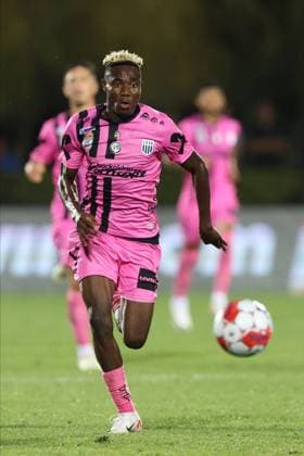 SOCCER - UEFA EL, Zrinjski vs LASK MOSTAR,BOSNIA AND HERZEGOVINA,31.AUG.23 - SOCCER - UEFA Europa League, qualification, HSK Zrinjski Mostar vs Linzer ASK. Image shows Moses Usor (LASK).  GEPAxpictures xMathiasxMandl