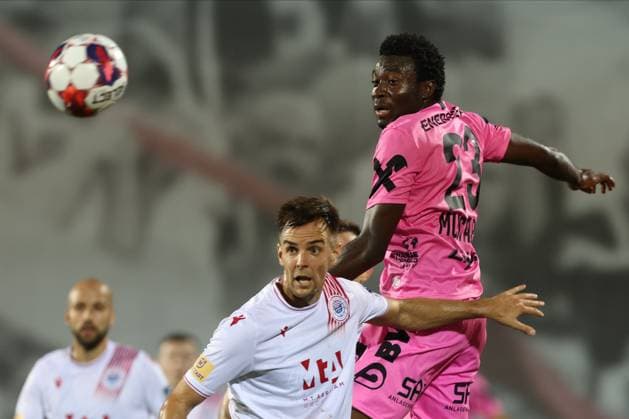 SOCCER - UEFA EL, Zrinjski vs LASK MOSTAR,BOSNIA AND HERZEGOVINA,31.AUG.23 - SOCCER - UEFA Europa League, qualification, HSK Zrinjski Mostar vs Linzer ASK. Image shows Ibrahim Mustapha (LASK).  GEPAxpictures xMathiasxMandl