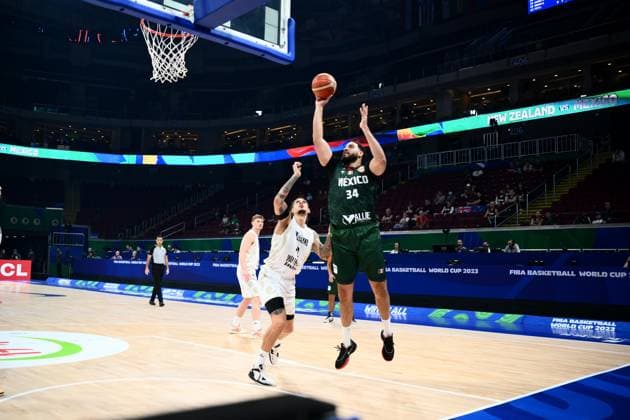 Joshua Ibarra (MEX), AUGUST 31, 2023 - Basketball - FIBA World Cup 2023 - Classification Round 17-32 Group N between New Zealand 100-108 Mexico at Mall of Asia Arena, Manila, Philippines. Noxthirdxpartyxsales  (227751382)
