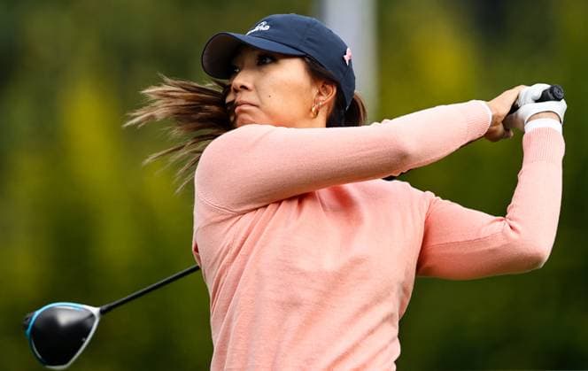 2023 KPMG Women s Irish Open, Dromoland Castle, Clare 1 9 2023 Spain™s Harang Lee tees off on the 1st Harang Lee tees off on the 1st 1 9 2023  Copyright: x INPHO BenxBradyx BST_0590