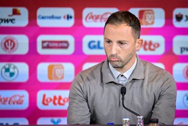 Tedesco Domenico head coach of Belgian Team national team, Nationalteam selection - 1-09-23 TUBEKE, BELGIUM - SEPTEMBER 01 : Tedesco Domenico head coach of Belgian Team during the presentation of his selection of the belgian national team on September 1, 2023 in TUBEKE, BELGIUM, 01 09 2023 TUBEKE BELGIUM  Copyright: xSesx