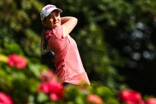 2023 KPMG Women s Irish Open, Dromoland Castle, Clare 1 9 2023 England™s Lauren Taylor tees off the 8th Lauren Taylor tees off the 8th 1 9 2023  Copyright: x INPHO BenxBradyx BST_0927