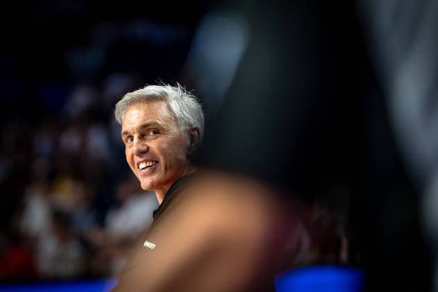 Basketball Okinawa 01 09 2023 FIBA Basketball World Cup 2023 World Championship Men Round 2 Germany GER Georgia GEO Gordon Herbert Germany, national coach