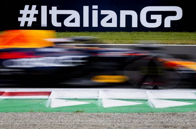 MONZA - Max Verstappen (Red Bull Racing) in action during the 1st free practice session on the Monza circuit in the run-up to the Italian Grand Prix. ANP SEM VAN DER WAL Practice 2023 2024 xVIxANPxSportx xxANPxIVx 476912563 originalFilename: 476912563.jpg