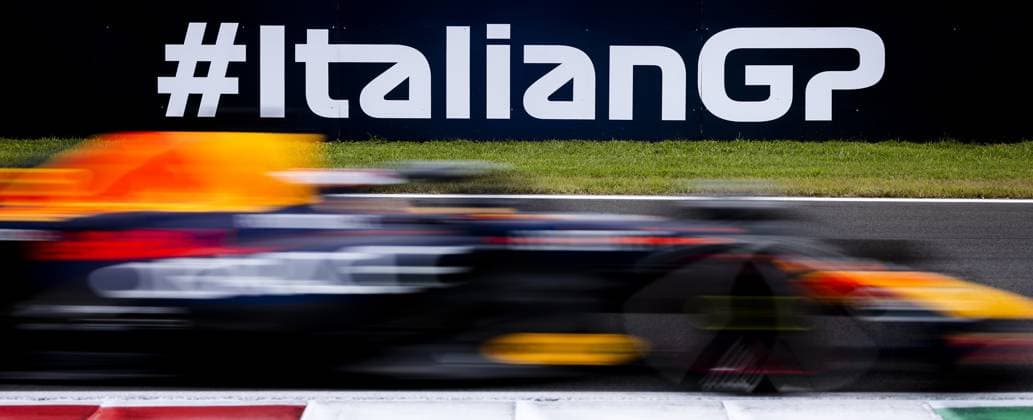 Sport Bilder des Tages MONZA - Max Verstappen (Red Bull Racing) in action during the 1st free practice session on the Monza circuit in the run-up to the Italian Grand Prix. ANP SEM VAN DER WAL Practice 2023 2024 xVIxANPxSportx xxANPxIVx 476912592 originalFilename: 476912592.jpg