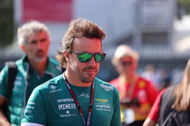 14 Fernando Alonso ESP, Aston Martin Aramco Cognizant F1 Team, 14 , Friday, Italian Grand Prix, motorsport, Formula 1, 2023 season, 01 09 2023 ITA, Formula 1, Autodromo Nazionale Monza, 01 09 2023 Monza Copyright: xEibner-Pressefoto Grafx EP_AGF