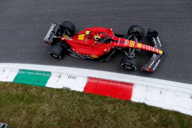 55 Carlos Sainz ESP, Scuderia Ferrari , F1 Grand Prix of Italy at Autodromo Nazionale Monza on September 1, 2023 in Monza, Italy Photo by HOCH ZWEI Monza Italy