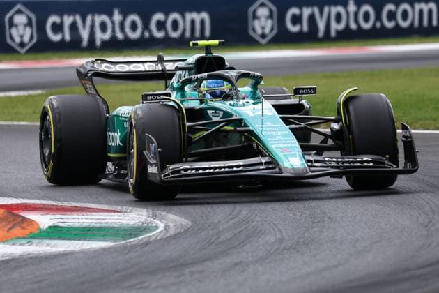 F1 Gran Prix of Italy Fernando Alonso of Aston Martin on track during practice ahead of the F1 Grand Prix of Italy at Autodromo Nazionale on September 1, 2023 Monza, Italy. Monza Autodromo Nazionale Italy Copyright: xMarcoxCanonierox
