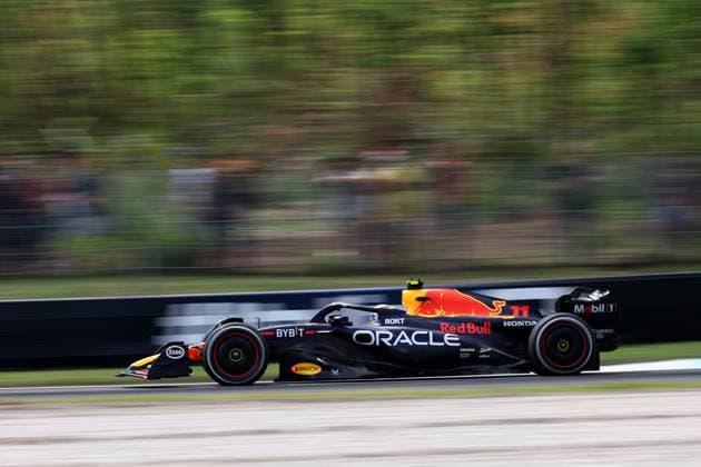 F1 Gran Prix of Italy Sergio Perez of Red Bull Racing on track during free practice ahead of the F1 Grand Prix of Italy at Autodromo Nazionale on September 1, 2023 Monza, Italy Monza Autodromo Nazionale Italy Copyright: xMarcoxCanonierox