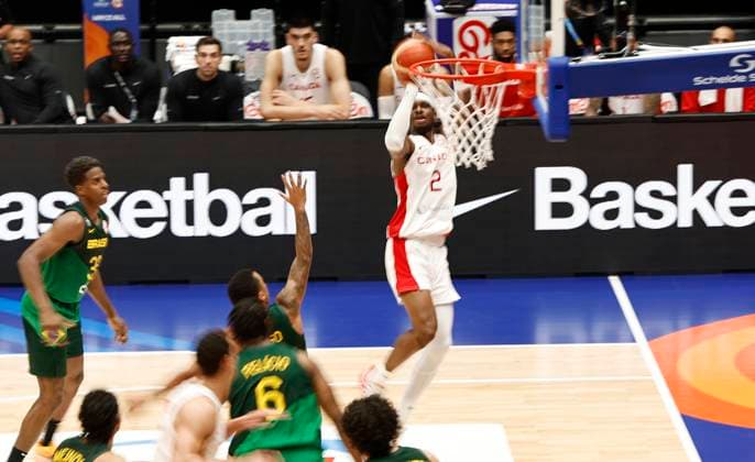 Partido de la Copa Mundial de Baloncesto entre Canada y Brasil. FIBA Basketball World Cup match between Canada and Brazil. ÃNGELxRIVERO  ecommerceFotos eCommerce2-140484411