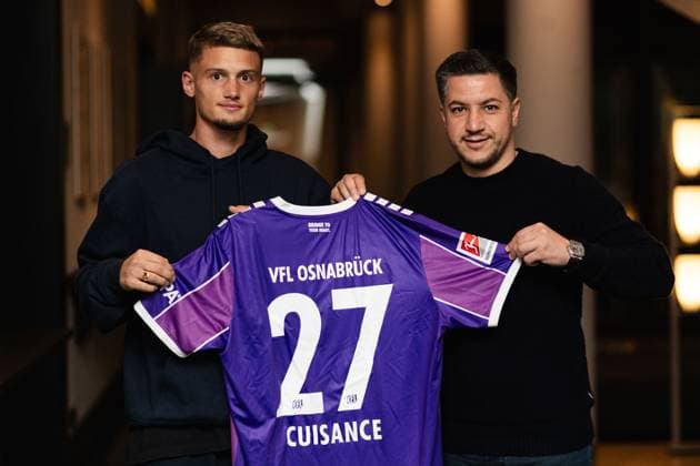 Sport Bilder des Tages VfL Osnabrück verpflichtet MichaÃ«l Cuisance MichaÃ«l Cuisance Michael Cuisance kommt von Venecia FC zum VfL Osnabrück. *** VfL Osnabrück signs MichaÃ l Cuisance MichaÃ l Cuisance Michael Cuisance joins VfL Osnabrück from Venecia FC PD